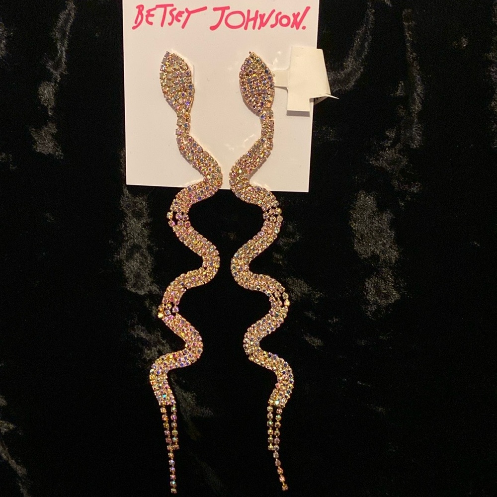 Betsey Johnson snake earrings - Picture 7 of 13